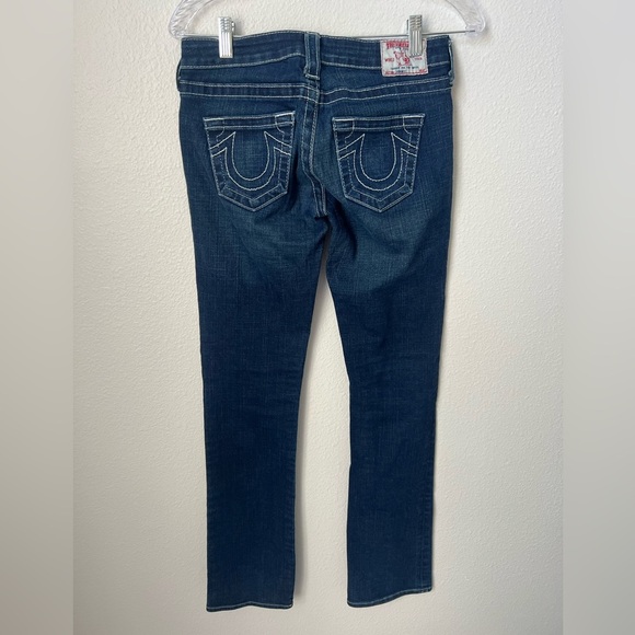 True Religion Johnny Jeans Size 26 Silver & White - Picture 2 of 5